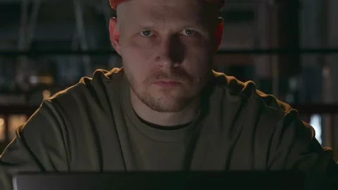 An angry freelancer glares at the camera because of a bad assignment Stock Footage 260541562