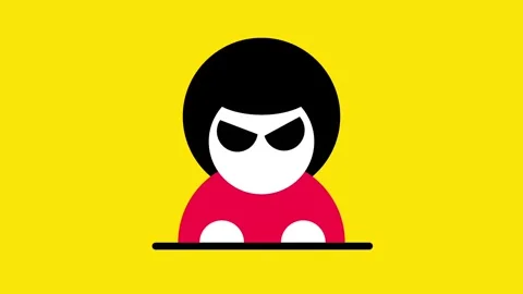 Angry Gamer Icon Stock Footage 335637924