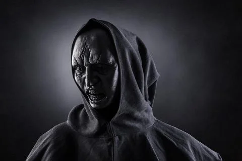 Angry ghost in the dark 写真素材