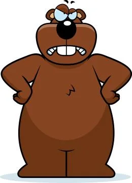 Angry gopher Stock Illustration