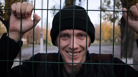 .angry guy screaming, looking heavy look. slow motion in the afternoon outdoo 動画素材 125088842