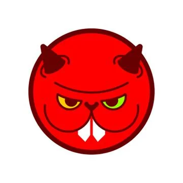 Angry hamster. Crazy rodent. Devil Mad animal. Vector illustration イラスト素材