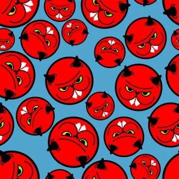 Angry hamster pattern seamless. Crazy rodent background . Devil Mad animal. V 库存插图