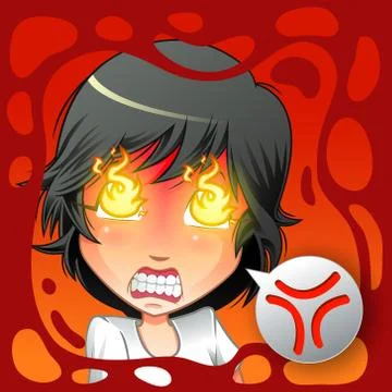 Angry. Stock Illustration