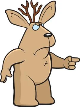 Angry jackalope Stock Illustration