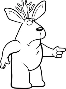 Angry Jackalope Stock Illustration