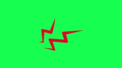 Angry lightning emotion symbol animation Stock Footage 330525144