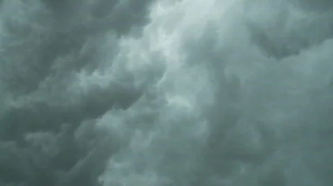Angry looking boiling clouds under a gust front Stock Footage 362006