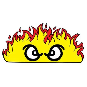 Angry looking fire Stock Illustration