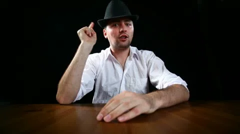 Angry man Stock Footage 22158792