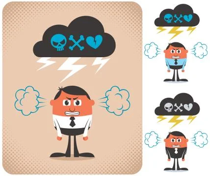 Angry Man Stock Illustration