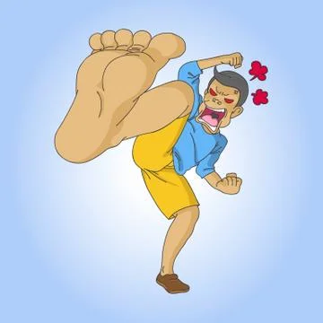 Angry man Stock Illustration