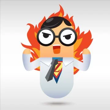 Angry Man Illustrazione stock