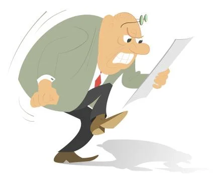 Angry man Illustrazione stock