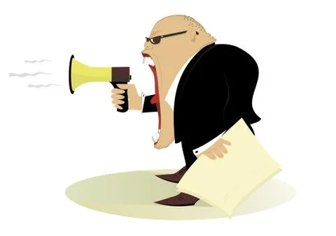 Angry man Stock Illustration