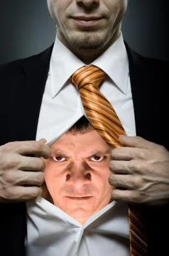 Angry man Foto stock