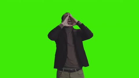 Angry man shouting Stock Footage 172934053