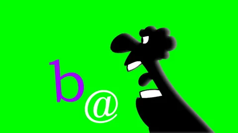 ANGRY MAN YELLING WITH LETTERS Stock Footage 22826482