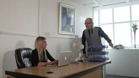 Angry manager. Stock Footage 112854620