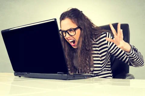 Angry menager Stock Photos