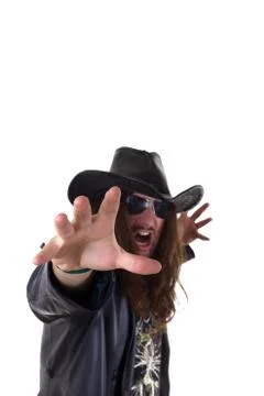 Angry metal guy Stock Photos