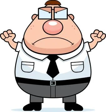 Angry nerd Stock Illustration