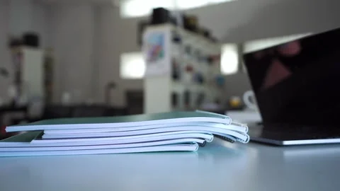 Angry Office Worker Throwing Documents On the Table At the Office Stock Footage 148126881