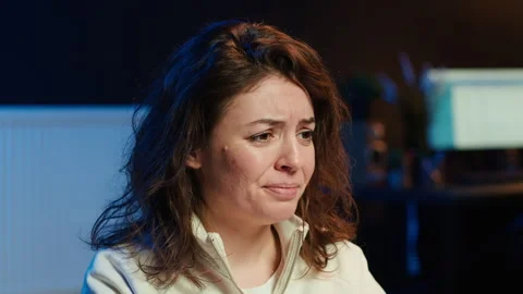 Angry programmer feeling frustration after failing to secure company servers Video stock 283595351