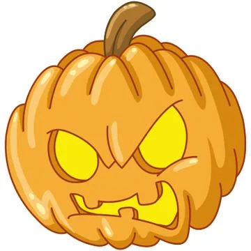 Angry pumpkin Stock Illustration