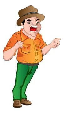 Angry Sergeant, illustration Stock Illustration