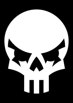 Angry Skull Stock Illustration