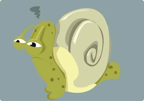 Angry snail Stock Illustration