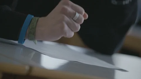 Angry student after exam test Video stock 103254339