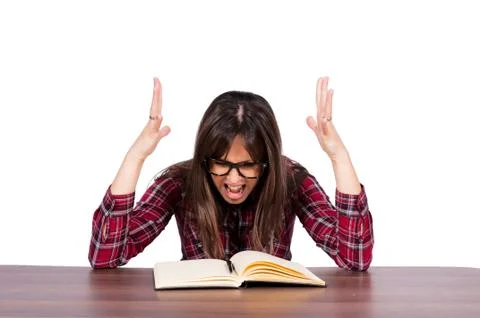 Angry student Stock Photos