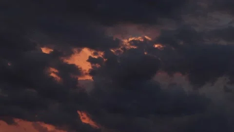 Angry Sunset Time Lapse Video stock 135777343