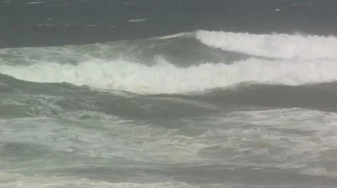 Angry surf Stock Footage 8608173