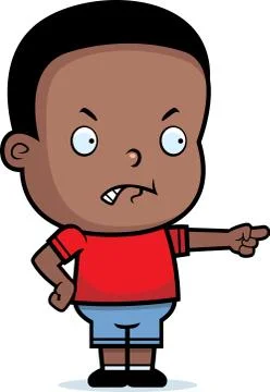 Angry Toddler Stock Illustration