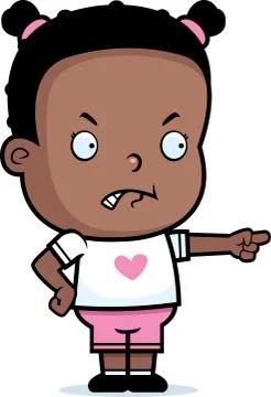 Angry Toddler Stock Illustration