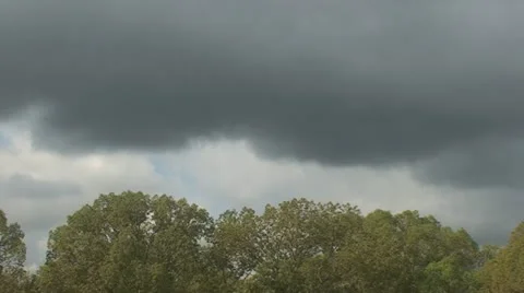Angry weather clouds - Moody - Time Lapse Stock Footage 12605202