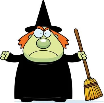 Angry Witch Stock Illustration