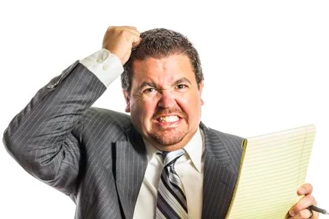 Angry with work 2 Stock Photos