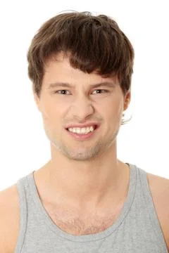 Angry young man Stock Photos