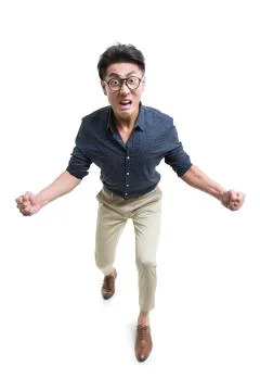 Angry young man Stock Photos