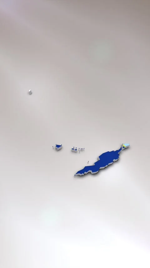 Anguilla Flag on Map Stock Footage 278219658