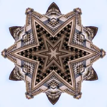 Angular and complex star design from Utah Capital 写真素材