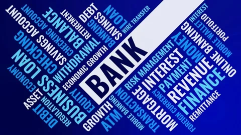 Angular Banking Finance Word Cloud, Dynamic Finance Word Cloud Futuristic Stock Footage 328409822