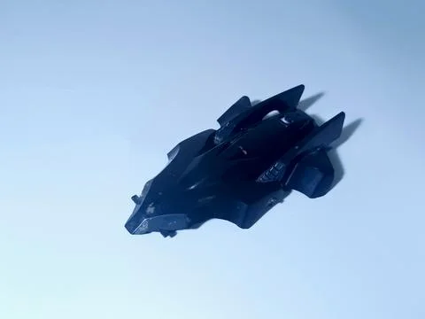 Angular Black Plastic Body Shell for Miniature 4WD Racing Car Stock Photos