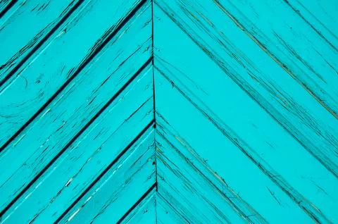 Angular blue strips of wood Foto stock