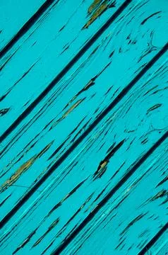Angular blue strips of wood Stock Photos