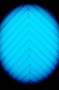 Angular blue strips of wood Foto stock
